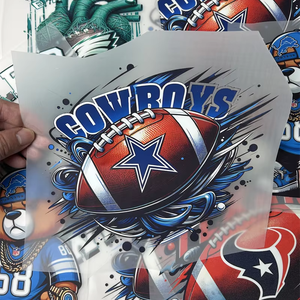 تيشيرتات مخصصة عالية الجودة مع شعار نقل Dtf تصاميم ملصقات طباعة نقل الحرارة الحديد على ملصقات 32 فرق - Product Image 4