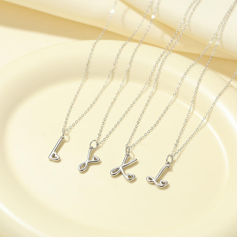 Mother'S Day Fine Jewelry 925 Sterling Silver 26 English Letter
