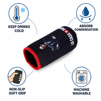 Sac de transport pliable en néoprène isotherme imprimé sur mesure pour bouteille d'eau, housse de protection portable pour cadeaux promotionnels