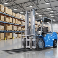 Forklift Counterbalance Listrik Liftron CPD40D 4T untuk Penanganan Kargo Gudang Berat dan Transportasi Pallet