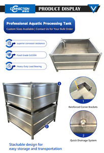 Acquario in Acciaio Inossidabile SUS304 per Uso Alimentare, Conforme allo Standard GB 4806.9-2023, Antiruggine per Laboratori Alimentari - Product Image 2