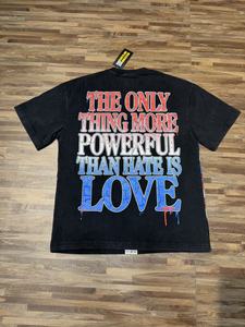 T-Shirt da Uomo Hippie con Girasole e Design 'I Love You' in Lingua dei Segni ASL, 100% Cotone Jersey, Stile Casual, Tessuto da 280 Grammi - Product Image 2