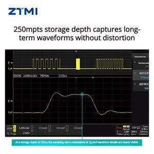 Osciloscopio Digital ZTMI ZDS2024C Plus de Cuatro Canales y 200M con Pantalla Táctil y Frecuencia de Muestreo de 2G - Product Image 4