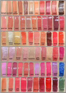 Bolsas de recarga DIY para brillo labial de 151 tonos, base vegana para brillo labial, base de brillo labial en gel mate con purpurina nude a granel - Product Image 6