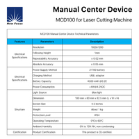 BOCHU MCD100 Nouvelle Machine de Découpe Laser à Fibre avec Aligneur Visuel Manuel Intégré et Conception Monobloc Haute Précision