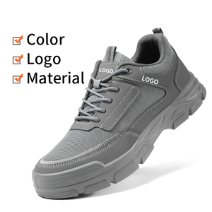 Chaussures <span class=keywords><strong>de</strong></span> sécurité <span class=keywords><strong>ultra</strong></span> légères Lanoudun pour hommes, embout en acier, résistantes aux perforations, confort tout au long <span class=keywords><strong>de</strong></span> la journée, cuir microfibre - Product Image 2