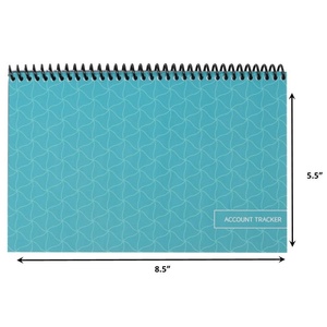 El Registro Superior para Cheques y Tarjetas de Débito, Color Verde Azulado, con Registro de Cuentas Ancho, Encuadernado en Espiral, Papel, Hecho en EE. UU. - Product Image 4