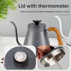 Tetera de Acero Inoxidable con Boquilla Larga de 1.2, Fondo Compuesto de Tres Capas para Hotel y Restaurante, Compatible con Varios Tipos de Calentamiento - Product Image 5