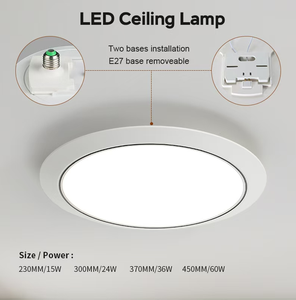 Hiện đại trắng 24W thông minh dẫn đèn trần PIR Radar cảm biến ánh sáng công nghiệp cảm biến chuyển động đèn nhà thông minh - Product Image 3