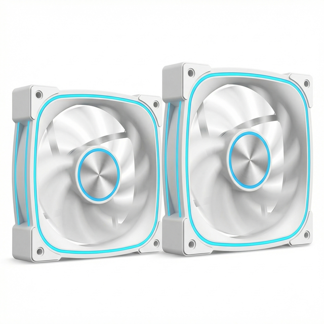120mm High Performance Low Noise Oil Bearing Computer Case Fan with 45CFM and Colorful Plastic Heatsink Cooler for PC CD Design