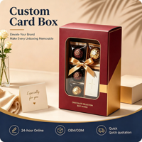 Scatola Regalo Personalizzata per Cioccolatini con Finestra, Scatola Rigida in Carta con Finestra Trasparente in PVC, Confezione di Lusso per Selezione Cioccolatini OEM ODM