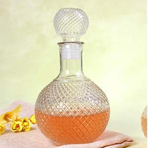 1L Glas-Dekanter mit Luftdichtem Kugelverschluss Whiskey-Dekanter-Set für Alkohol Wein Mundwasser Bourbon Brandy Likör Saft - Product Image 5