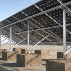 Système de montage de panneaux solaires de haute qualité revêtu d'aluminium-magnésium-zinc pour modules photovoltaïques au sol et sur toiture, design moderne, résistance au vent 60 m/s, résistance à la neige - Product Image 1