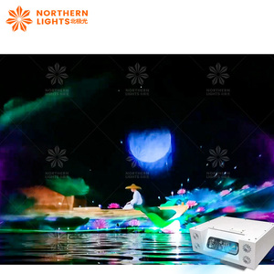Northern Lights Lake Fuente musical Pantalla de agua Show Película <span class=keywords><strong>Niebla</strong></span> Pantalla Proyección Mapeo 3D con sistema - Product Image 5