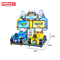 Machine de jeu d'arcade de course automobile pour enfants à monnayeur, deux joueurs, double écran, machine de jeu vidéo à conduire pour aire de jeux intérieure et centre commercial