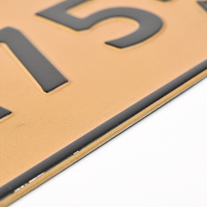 Película reflectante de matrícula de coche conmutable de aluminio Israel Eur de 52x11cm personalizada - Product Image 5