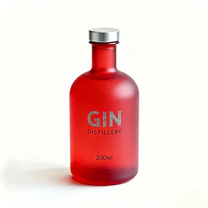 500ml 700ml 750ml Botella de vidrio de agua personalizada con cubierta de plástico de aluminio con tornillo - Product Image 3