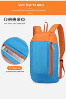 Sac à dos léger pour sports de plein air, sac de voyage portable, sac à dos de randonnée, sac d'école personnalisé avec logo pour hommes, femmes et enfants