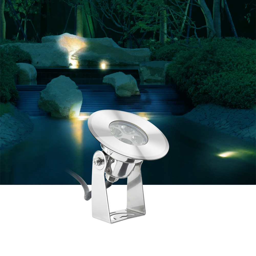 SS316L 3W DMX512 RGB Underwater Light for Swimming Pool Underwater Light