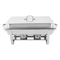 Luxe klassieke 9L roestvrijstalen chafing dish buffetset met voedselwarmer en standaard voor tafelcatering en feesten