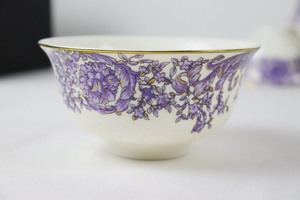 Service de table de luxe en porcelaine pour 6 personnes, fait main, promotionnel, assiettes en céramique, saladier et cuillère pour fêtes - Product Image 5