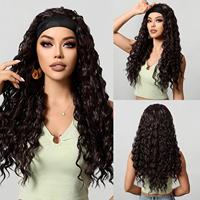 Nouveauté Perruque bandeau Aurasilk pour femmes africaines, noire, boucles serrées / Afro bouclé volumineux |   Perruque en fibre synthétique résistante à la chaleur