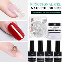 ZRKGEL Formule Professionnelle Salon OEM Sans Cruauté Animale Gel à Ongles Auto-Nivelant Rapide Couche de Finition Gel de Base Colle Gel Primer pour Ongles
