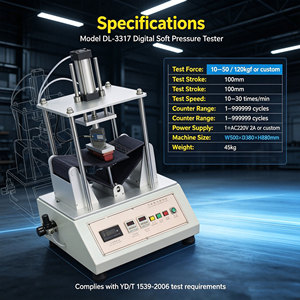 Testeur de pression souple pour l'électronique grand public, équipement de <span class=keywords><strong>test</strong></span> d'essai de fiabilité à la compression pour téléphones portables, lignes fixes et talkies-walkies - Product Image 3