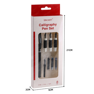 SINOART kit di calligrafia personalizzati da 8 pezzi con penne penna per calligrafia all'ingrosso con serbatoio di inchiostro per forniture d'arte - Product Image 2