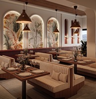 Ensemble table et chaises de style nordique pour restaurant, certifié CE, facile à nettoyer, pour hôtel et restaurant