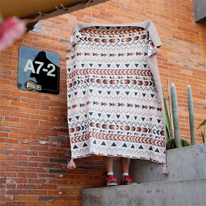 Coperte in maglia jacquard personalizzate in acrilico al 100% all'ingrosso per divano King per la decorazione della casa <span class=keywords><strong>Blg</strong></span> - Product Image 3