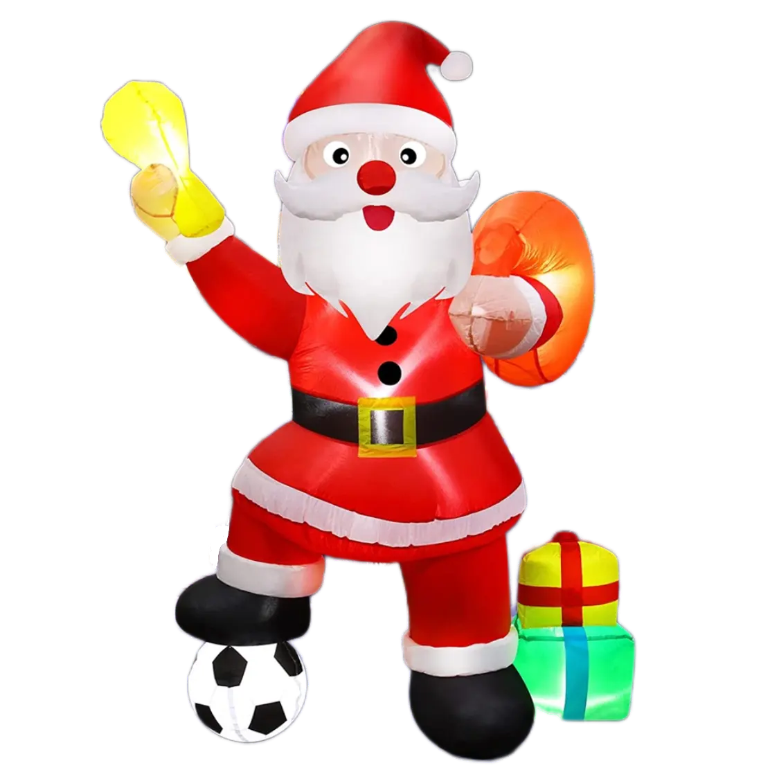 00:00 00:00 xem hình ảnh lớn hơn thêm để so sánh chia sẻ Inflatable trang trí Giáng sinh 8ft Santa Claus cho kỳ nghỉ ngoài trời và trong