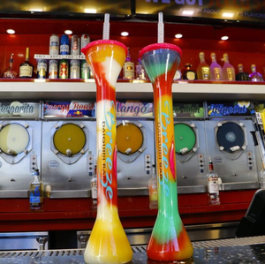 24oz Wholesale Custom Drinking Slush Yard Cups Party Plastic Beer Yard Cups Slush Bottle Kids Party For Outdoor Pool Parties