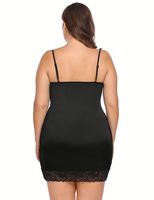 Robe de nuit grande taille 3XL pour femme, sexy, avec dentelle et patchwork, lingerie de nuit, nuisette oversize.