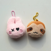 Porte-clés en peluche mini monstre personnalisés, extra doux, pendentifs RUKA AHYEON ASA RORA, têtes de poupées