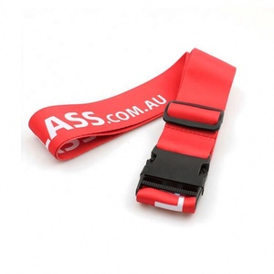 Adjustable 50mm Width Polyester Sublimation Printed Professional <b>Luggage</b> <b>Belt</b> with Custom Release Buckle for Suitcase - Product Image 3