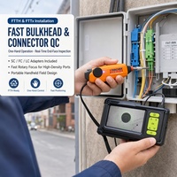 Microscope optique portable FTTH 400x, détecteur d'extrémité de fibre, sonde d'inspection des extrémités de fibre Exfo, fibre-scope femelle SC/FC/ST/LC