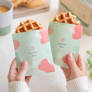 Bolsa de Papel Kraft Personalizada Enten para Comida Rápida, Bolsa de Papel para Hamburguesas y Papas Fritas, Impresa, Resistente a la Grasa - Product Image 3