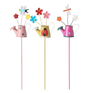 Poteau de jardin en fer créatif en forme de seau, décoration de pelouse pour espaces extérieurs, jolis pots de fleurs et vases en fer forgé, marque <span class=keywords><strong>KCH</strong></span>, intérieur/extérieur - Product Image 5