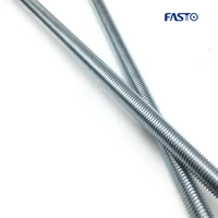 Barres filetées en acier galvanisé M8 M10 M12 de fabrication chinoise, norme DIN 975 Classe 4 pour la construction