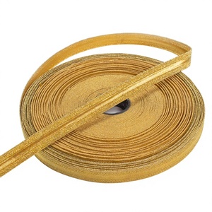 QUICK WAY INDUSTRIES Russian Gold 13MM Tresse Cérémoniale Tricotée Rayée en Dentelle, Garniture Personnalisée pour Vêtements - Tissu Élégant et Durable - Product Image 3