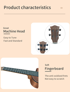 ODM/OEM Custom Aiersi marca 23 pulgadas Cutaway precio al por mayor concierto <span class=keywords><strong>ukelele</strong></span> de alta calidad guitarra de buena calidad Color <span class=keywords><strong>naranja</strong></span> gran oferta - Product Image 5