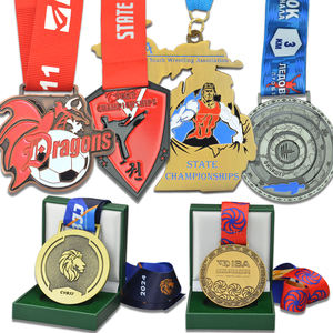 Metallmedaille und Bänder mit Individuellem OEM-Logo, Leere Sport-Trophäen und Medaillen - Product Image 4