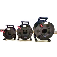 Tambour de câble en TPU 2C 4 noyaux 6 noyaux 300M 200M 150M 100M bobines de cordon de câble d'extension de fibre pour réseau GPRS