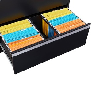 Văn phòng màu đen bên <span class=keywords><strong>4</strong></span> ngăn kéo tủ tập tin thép tủ thép an ninh sắt Tủ tập tin với khóa tập tin dọc - Product Image 5