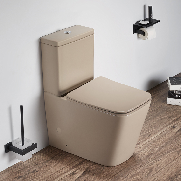 PATE 2920AMCセラミックWcリムレス床取り付けヨーロピアンスクエア