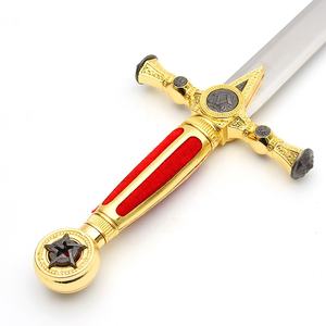 85cm 럭셔리 황금 장식 유럽 역사 프리메이슨 형제 프리메이슨 의식 검 - Product Image 4