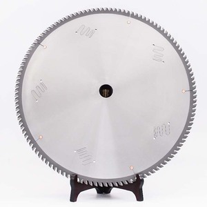 Lama per sega circolare TCT in carburo da 400 mm 120T per taglio alluminio, senza sbavature, lunga durata per tubi in rame, PVC, plastica, acciaio, per sega a doppia troncatrice - Product Image 1