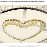 Plafonnier LED en cristal à montage en surface, moderne, minimaliste, luxueux, pour chambre à coucher, salon, télécommande, CRI élevé 90, 220V, nouveau modèle