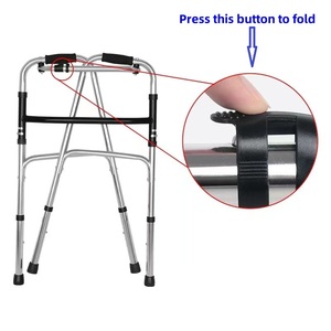 801A 2 Tekerlekli Taşınabilir Yürüteç, Engelli Rehabilitasyon Terapisi Malzemeleri, Yüksekliği Ayarlanabilir ve Hafif - Product Image 5